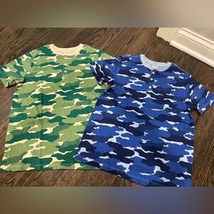 2 🆕 Hanna Andersson Camo Shirts Tees (150/12y)